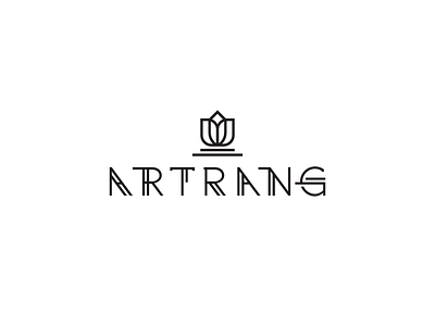artrang logo art deco design logo typography