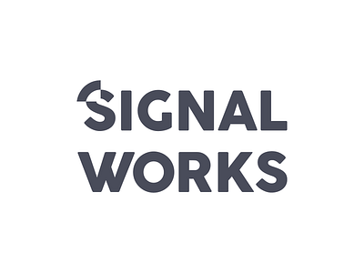 signalworks logo design logo wordmark