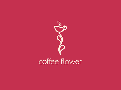 Coffee Flower Logo coffee cup flower logo