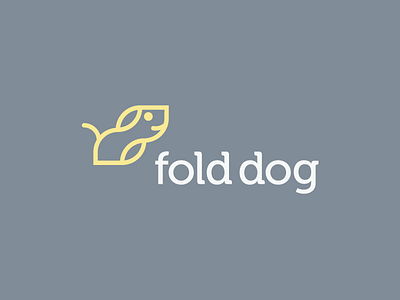 Fold Dog Logo animal dog fold logo