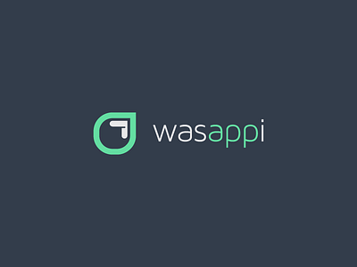Wasappi Logo app application design develpment logo mobile software