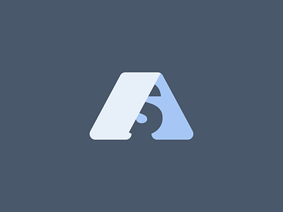 Aftersite Logo design letter logo negative space web