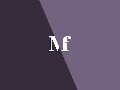 Mf Logo design letter animation logo minimalistic monogram