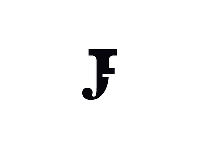 JF monogram design letter letter j logo monogram