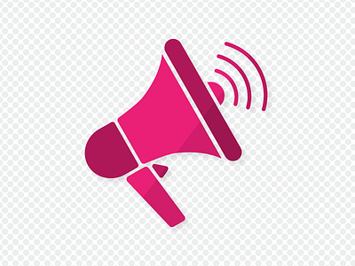 Announcements announcement illustration impero megaphone pink