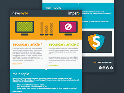 HTML e-shot newsletter e shot html impero template