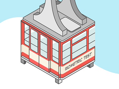 Isometric Perspective Test cablecar isometric test