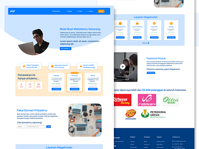 Redesign Niagahoster Web - VIX Rakamin x Niagahoster designer internship niagahoster productdesign rakamin ui uiux virtual