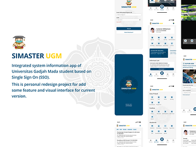 SIMASTER UGM App re-design app college redesign simaster ugm ui university ux