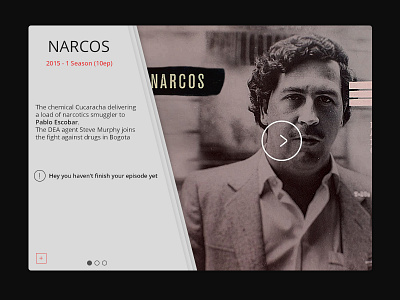Ui Narcos - TV Series beta narcos paperstyle ui