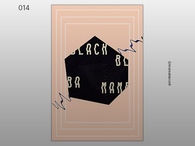 Blv-k Mvmbv Poster 14 abstract black blackmamba cinema4d design font illustration mamba photoshop poster