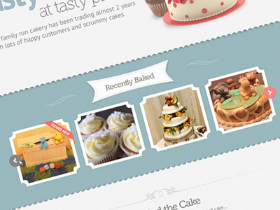 Tasty Cakes concept design graphic interactive speculative website