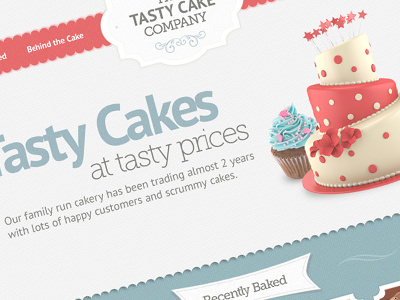 Tasty Cakes contact design form graphic website