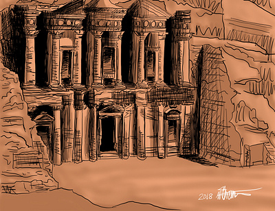 Petra illustration places