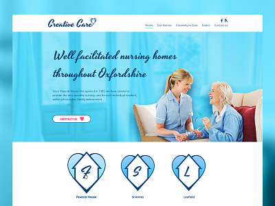 Webdesign age care health home homecare redesign webdesign website wip