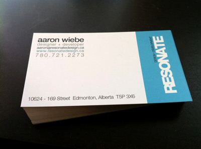 Resonate Business Cards
