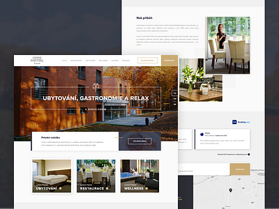 Lesni Hotel – web UI accomodation design hotel ui web webdesign website