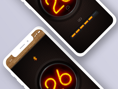 Connect to your bike! – Smart Velocity App app bike dark design ios neon retro skeumorphic skeumorphism ui