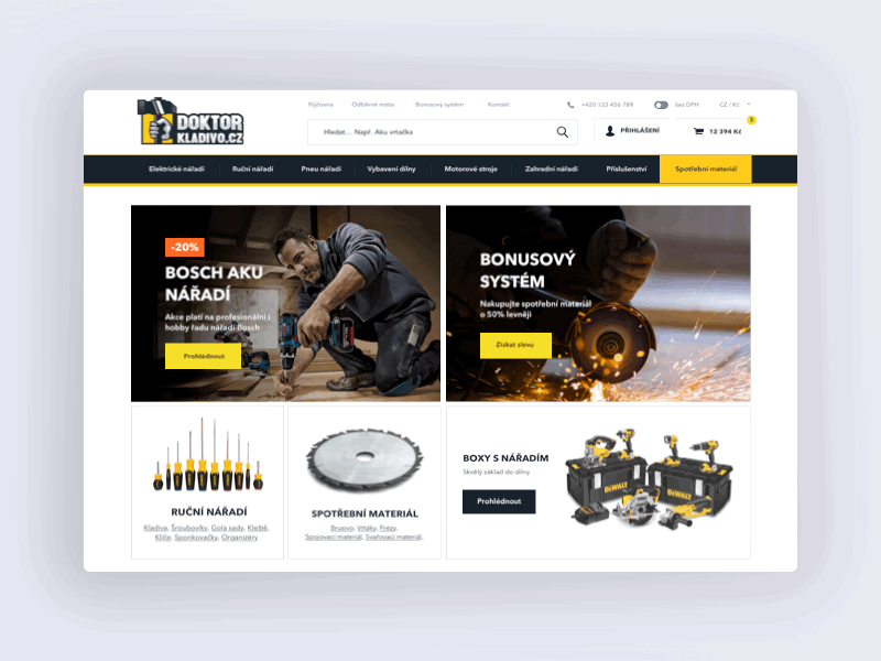Doktor Kladivo / Dr. Hammer – ecommerce design design ecommerce eshop hammer igloonet shop