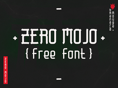 Zero Mojo (free font) dribbble font free font japanese type typeface typography words