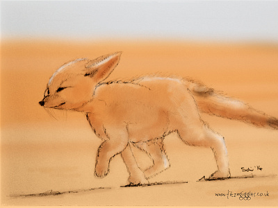 Foxy mcFoxington - iPad sketch animals design digital portrait fix fox illustration ipad procreate sketch