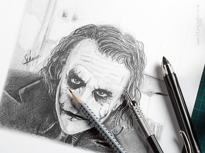 Why So Serious? batman drawing heath ledger pencil art sketching the joker