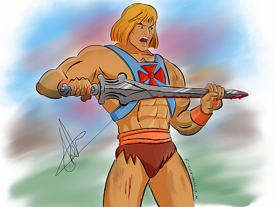 He-Man - Illustration apple pencil art heman illustration ipad procreate