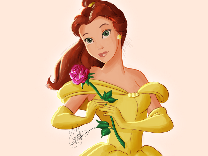 Belle Disney Princess Illustration By Steve Irvine On Dribbble