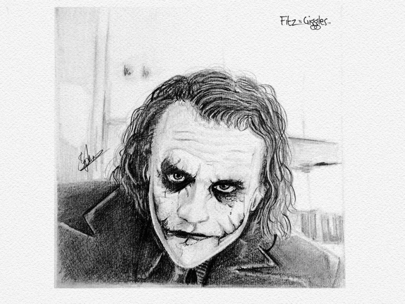 Joker pencil sketch by Steve Irvine on Dribbble