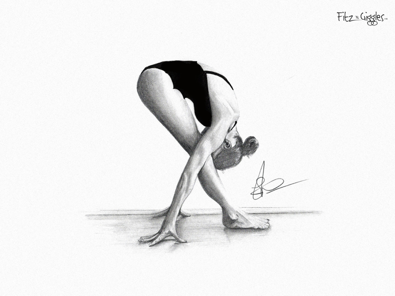 ArtStation - Yoga practice (color pencil 2021.08.22)