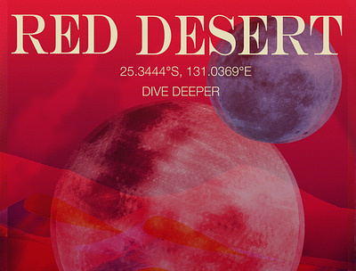 RED DESERT graphic design poster