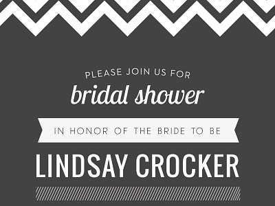 Bridal Shower Invitation bridal shower invitation invite typography