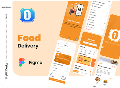 Binarya Food Delivery 3d animation application branding graphic design logo motion graphics ui