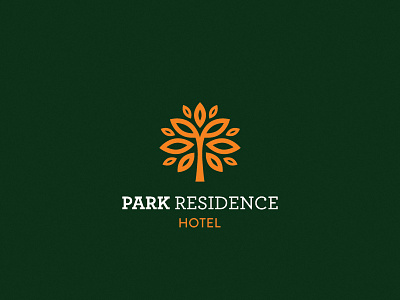 Park Hotel floral hotel leaf logo spa tree