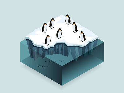 Penguins on ice
