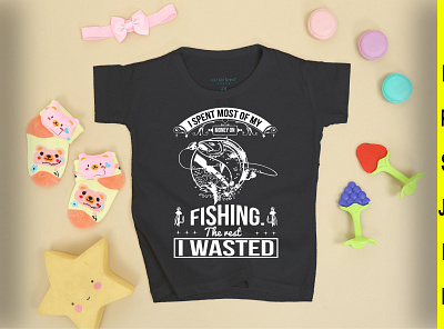 Fishing t-shirt design branding design graphic design illustration logo typography vector