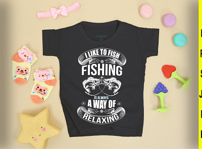 Fishing t-shirt design branding design graphic design illustration logo typography vector