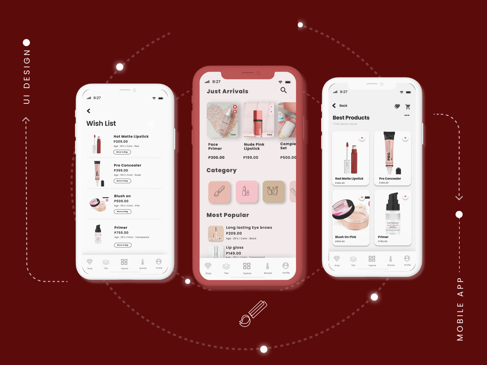 Cosmetics App by levelyn on Dribbble