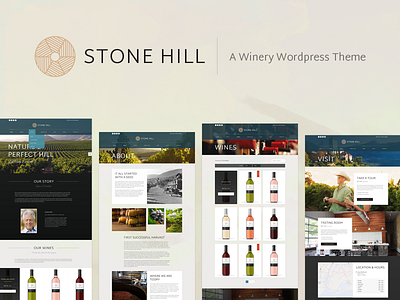 Stone Hill - Winery Theme homepage index landing template theme ui web website wine winery