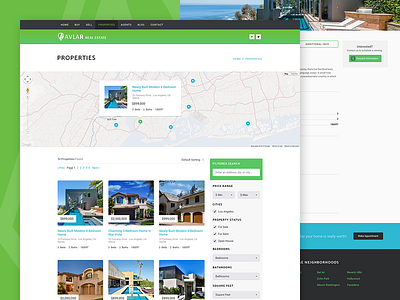 Avlar - Real Estate Theme estate homepage index landing real template theme ui web website