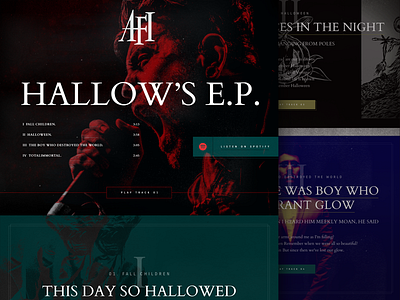 AFI - Hallows EP Lyric Site