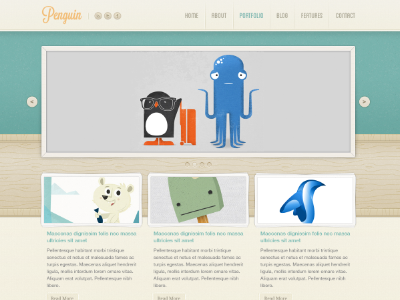 Penguin - Wordpress Theme blog penguin template web website wordpress