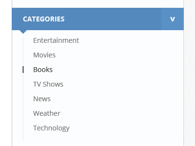 Categories categories clean menu minimal web website wordpress