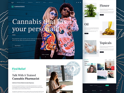 Cannaverde - Medical Cannabis Dispensary cannabis dispensary homepage index landing medical marijuana template theme ui web website wordpress