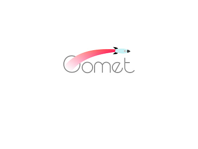 Comet | Logo Design Challange comet creative logo dailylogochallange design graphic design logo logo mark logochallange minimal modern logo rocketship space spaceship