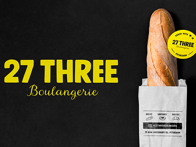 27Three Boulangerie bakery cafe brand identity