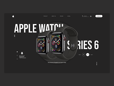 Product page - Apple watch series 6 apple apple watch design first screen landing page product page ui ui design ui ux user experience user interface ux ux design web web design website