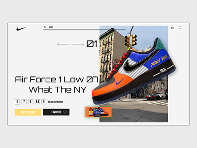 Product page collection - Nike air force 1 branding design first screen landing page nike product page ui ui design ui ux user experience user interface ux ux design web web design website