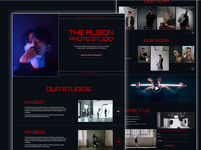 the albion photo studio - landing page