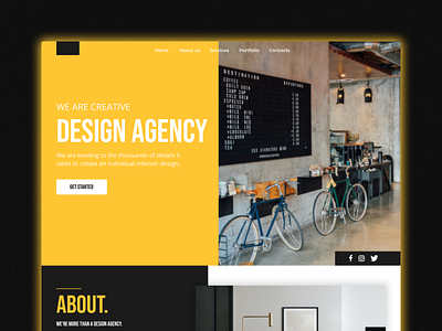 website design development for interior design agency